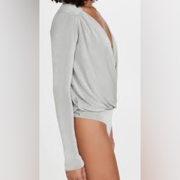 Intimately Free People Turnt Bodysuit Silver Size Large - Picture 2 of 7